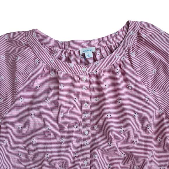 Sundance Blush Eyelet Button-Up Blouse - Picture 9 of 9